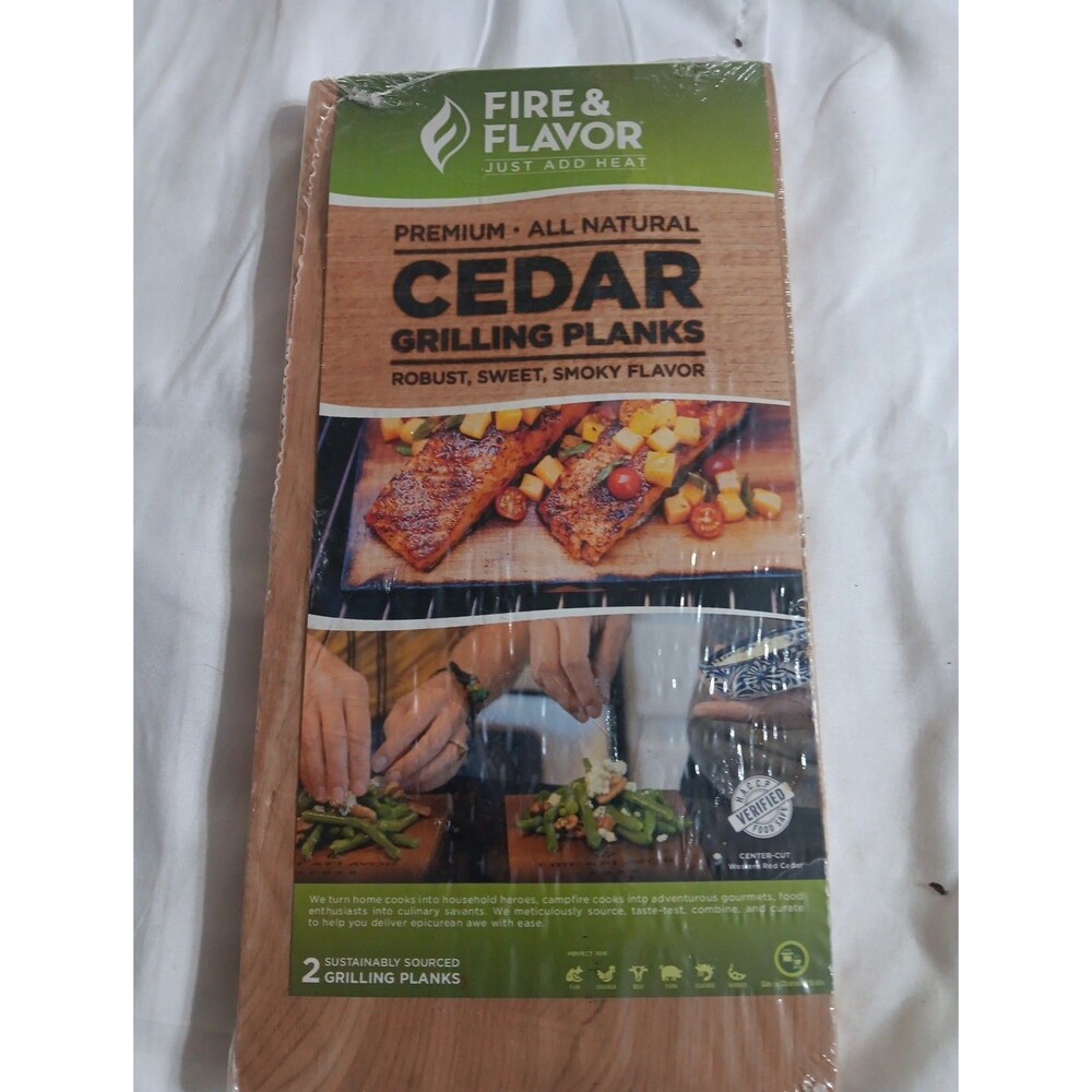 Fire & Flavor Cedar Grilling Planks (11" X 5.5") Pack Of 2